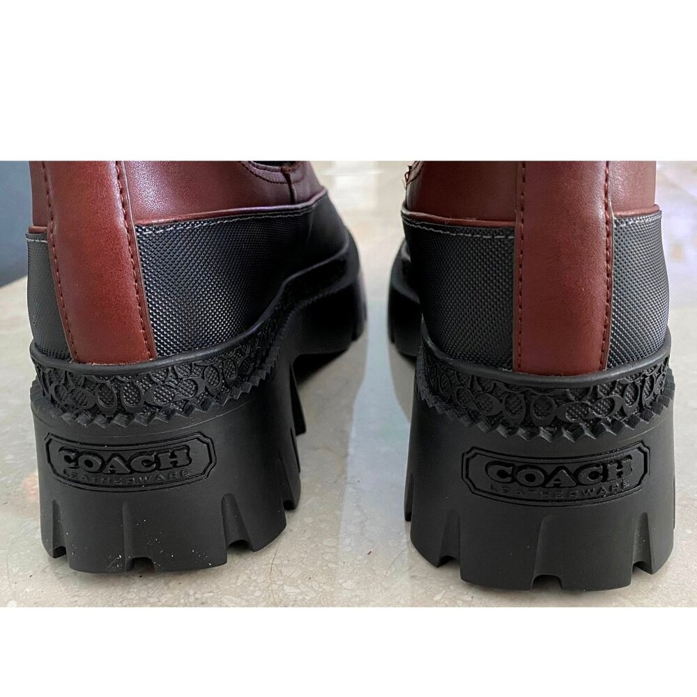 COACH Jayla Leather Ankle Bootie in Walnut Brown NEW IN BOX! 7 Boot Boots - Picture 6 of 13